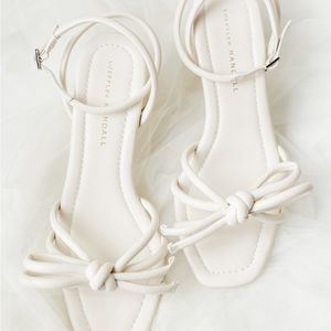 Loeffler Randall Bow Sandal - Size 7 White